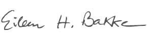 Eileen Harvey Bakke signature